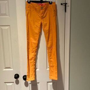 Tinseltown Women's Skinny Pants - Bright Orange size Juniors 5